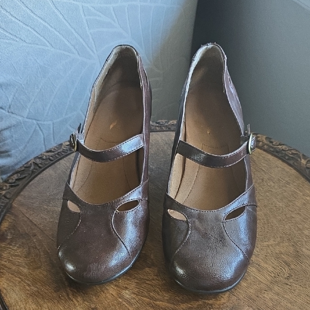 A2 By Aerosoles Dark Brown Mary Jane Heels